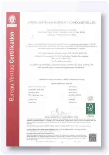 FSC Chain of Custody Certification — Bureau Veritas